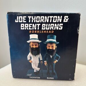 San Jose Sharks Brent Burns Joe Thornton Tuxedo Bearded Dual Bobblehead NIB